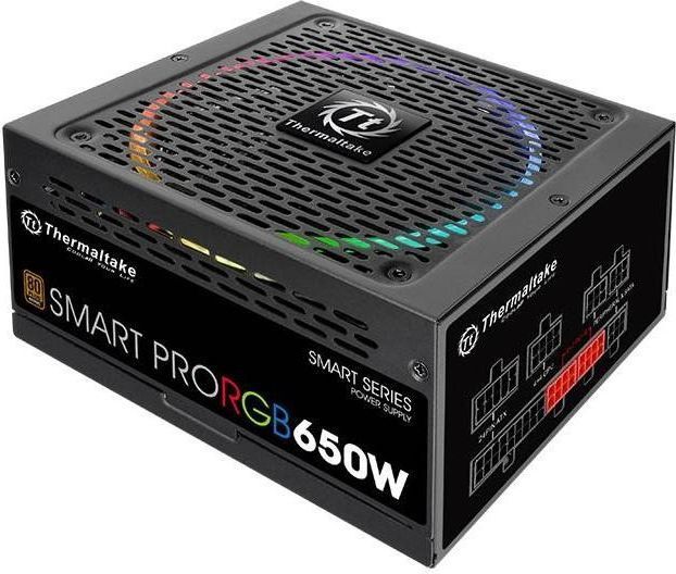 Напојување Thermaltake Smart Pro RGB PS-SPR-0650FPCBEU-R ATX, 650W