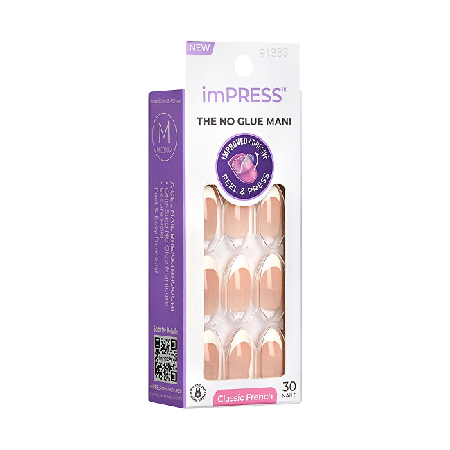Вештачки нокти KISS ImPRESS Nails, 30 парчиња