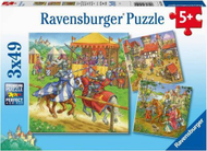 Puzzle Ravensburger Knights, 3x49 copë, shumëngjyrësh Puzzle Ravensburger Knights, 3x49 copë, shumëngjyrësh
