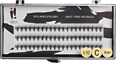 Set qerpikë artficial Ibra, 0.10 - C - 9 mm, të zi