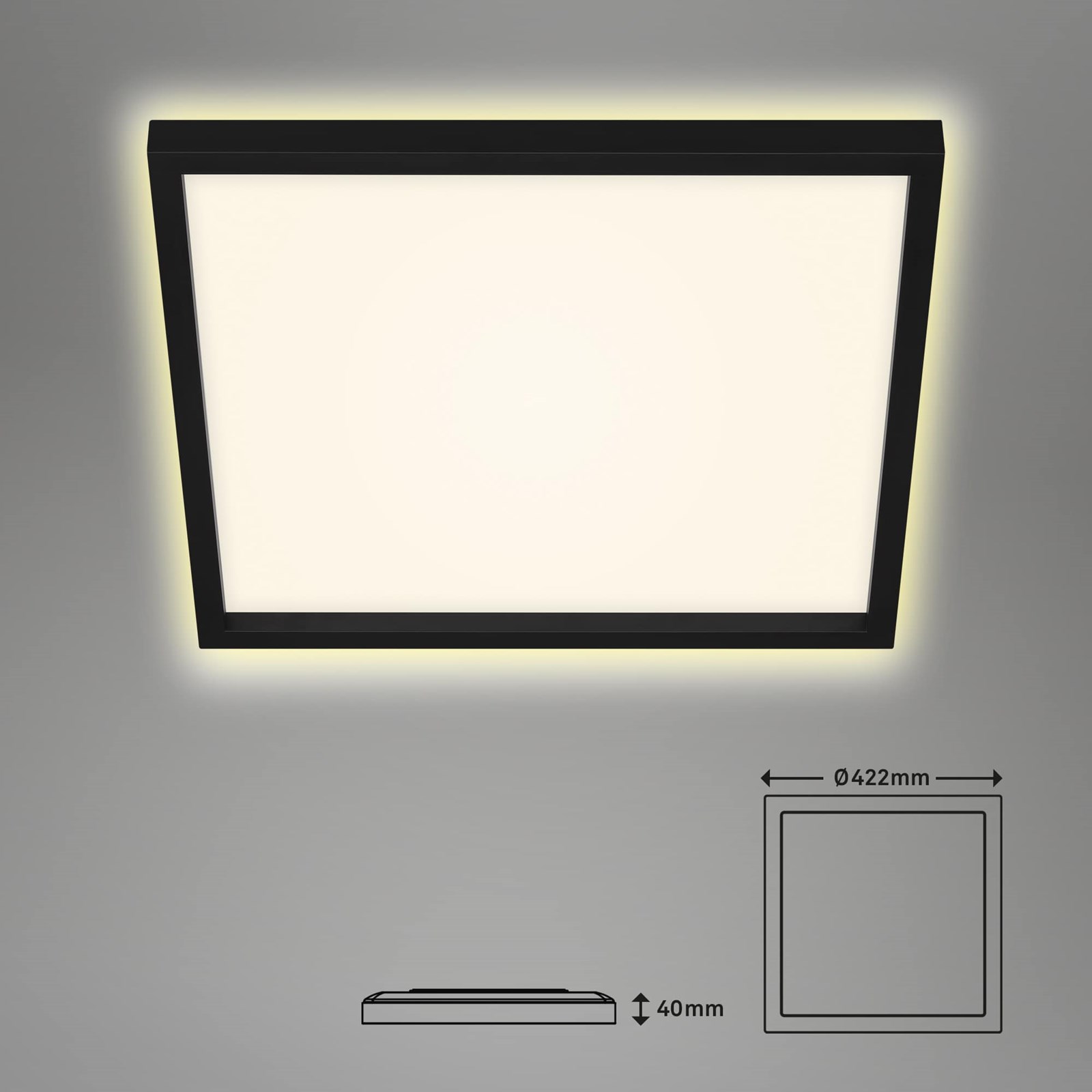 Ndriçues Briloner Led Panel 42,2 cm, 22W, 3000lm, i bardhë