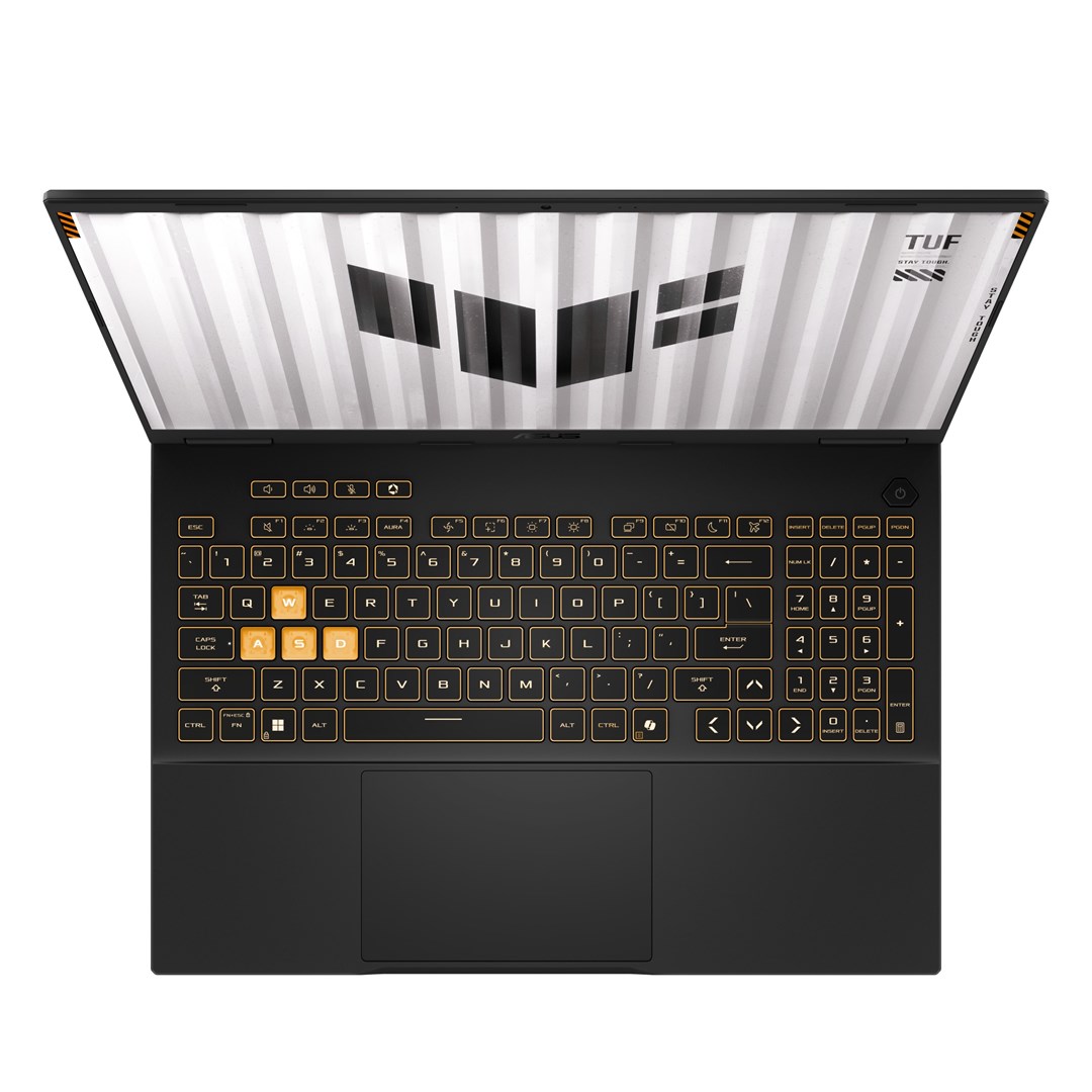 Laptop ASUS TUF Gaming F16 FX608JH-I5165W, 16", Intel Core i5-13450HX, 16GB DDR5 5600, 512GB SSD, NVIDIA GeForce RTX 5050 8GB, i hirtë errët