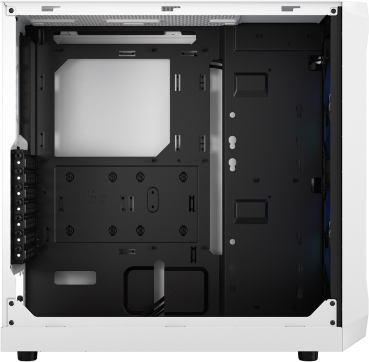 Kasë kompjuteri Fractal Design Focus 2 RGB White TG Clear Tint