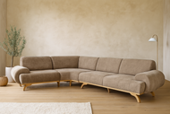 Këndi Druri Obsession, 79 x 390 x 210cm, bezhë