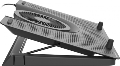Stendë për ftohje Genesis Oxid 550 për laptop 15.6-17.3", 5 ventilator, dritë të pasme, 1 USB (NHG-1411),e zezë, plastike