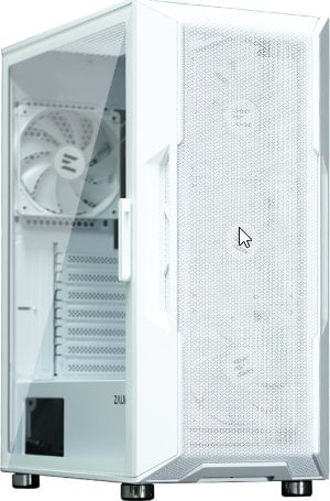 Куќиште за компјутер Zalman I3 Neo ARGB, бело, Midi Tower
