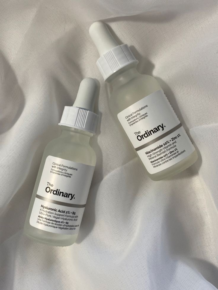 Set The Ordinary, Niacinamide 10% + Zinc 1%, 30ml & Hyaluronic Acid 2% + B5, 30ml