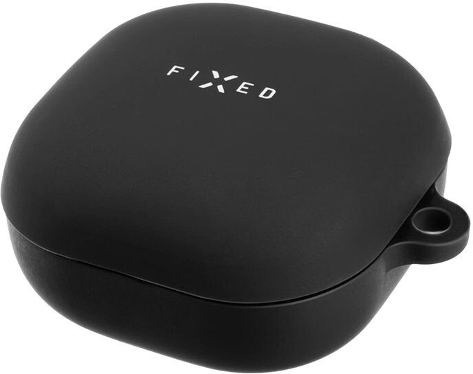 Mbrojtëse silikoni FIXED Silky për Samsung Galaxy Buds Live/ Buds Pro/ Buds 2, e zezë