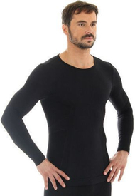 Bluzë për meshkuj Brubeck Comfort Wool, XL, e zezë