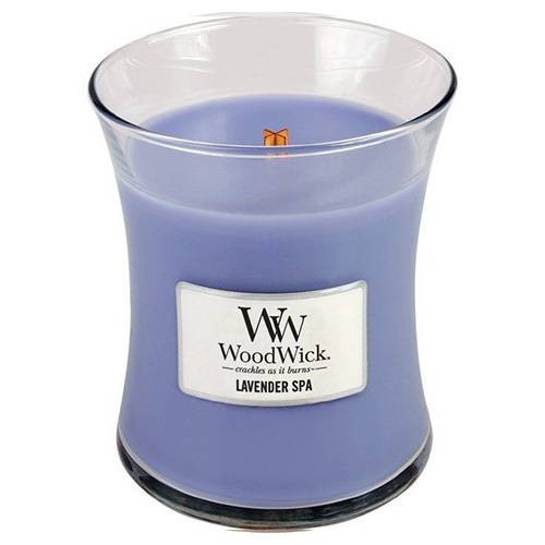 Qiri aromatik WoodWick Lavender Spa, 275 g