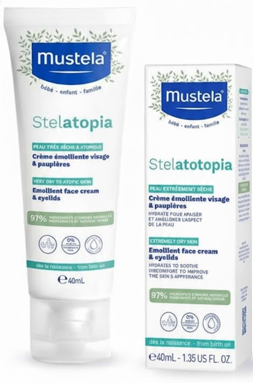 Krem për bebe Mustela Stelatopia Emollient Face Cream, 40ml