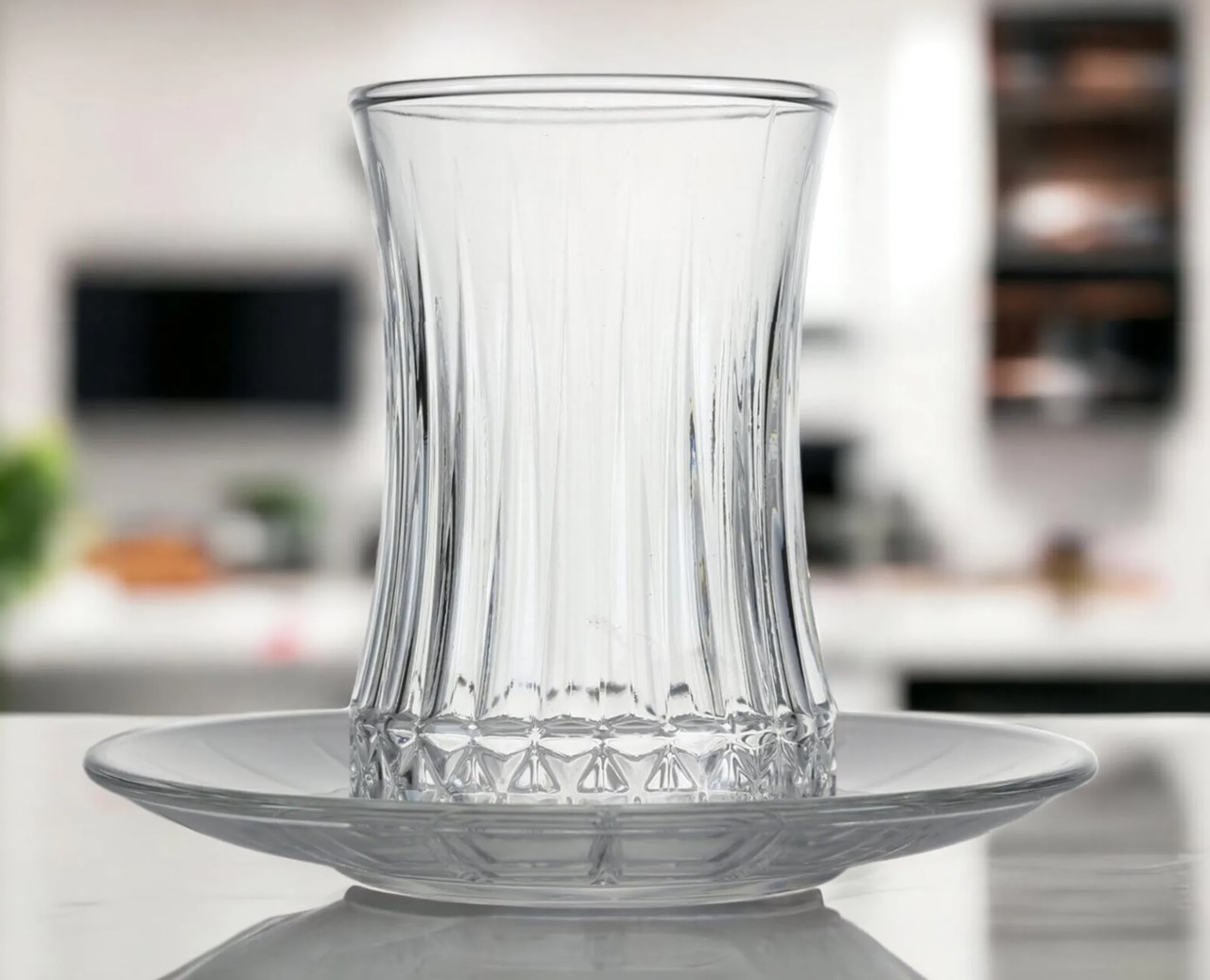 Set - Gota dhe tablla të cajit Paşabahçe Elysia, (6+6 copë)