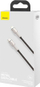 Kabllo BASEUS Cafule Series, USB-C - Lightning, M/M, 20W, 1m, e zezë