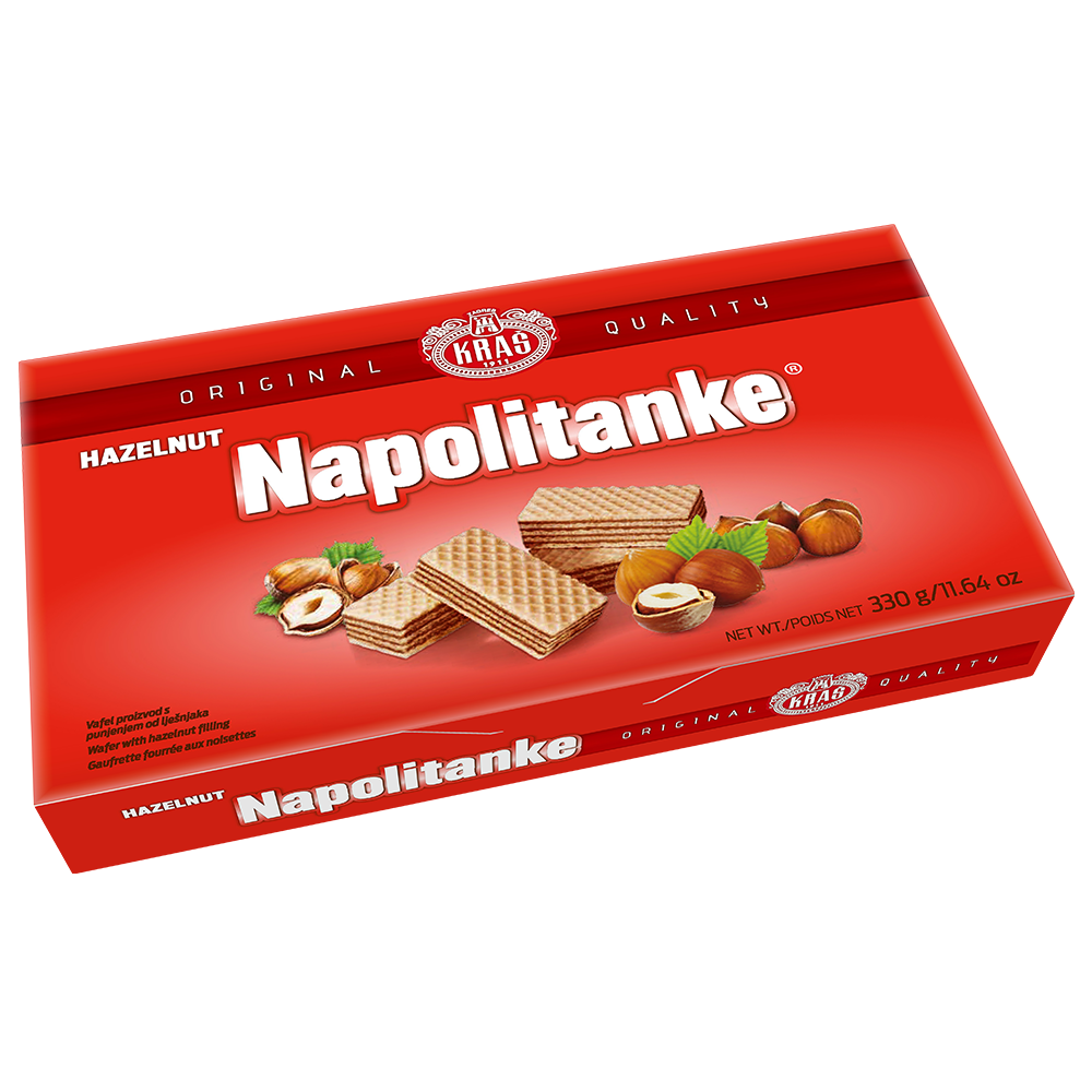Napolitankë Kras, me lajthi, 330g