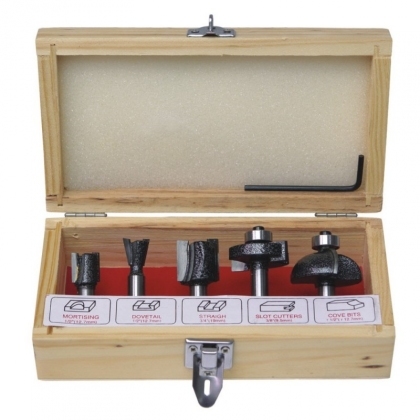 Set me prerëse formash për dru Dedra 0782, 8 mm, 5 copë