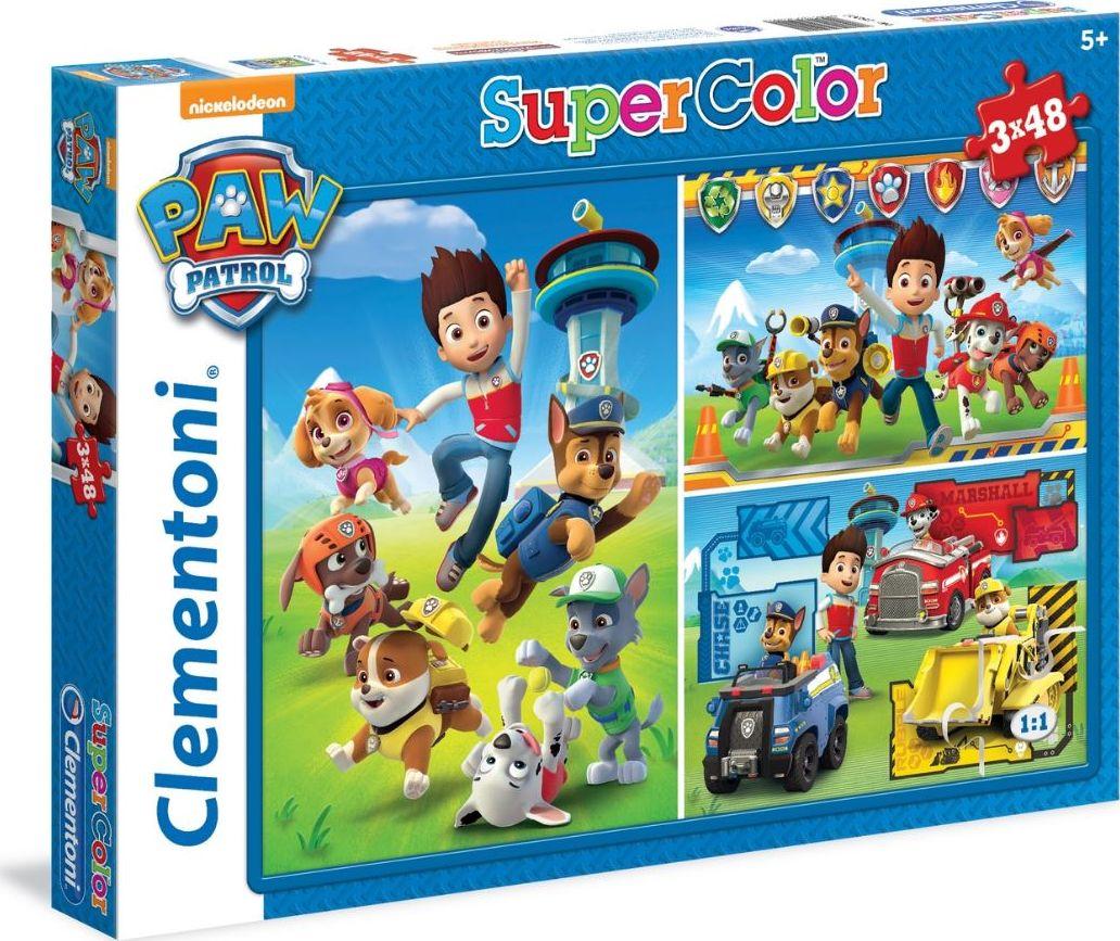Puzzle Clementoni Super Color Paw Patrol, 48 elemente