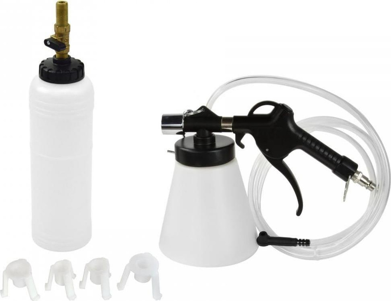 Set ajrosje frenash GEKO Brake Bleeding Kit, 0.75L, me kompresor ajri