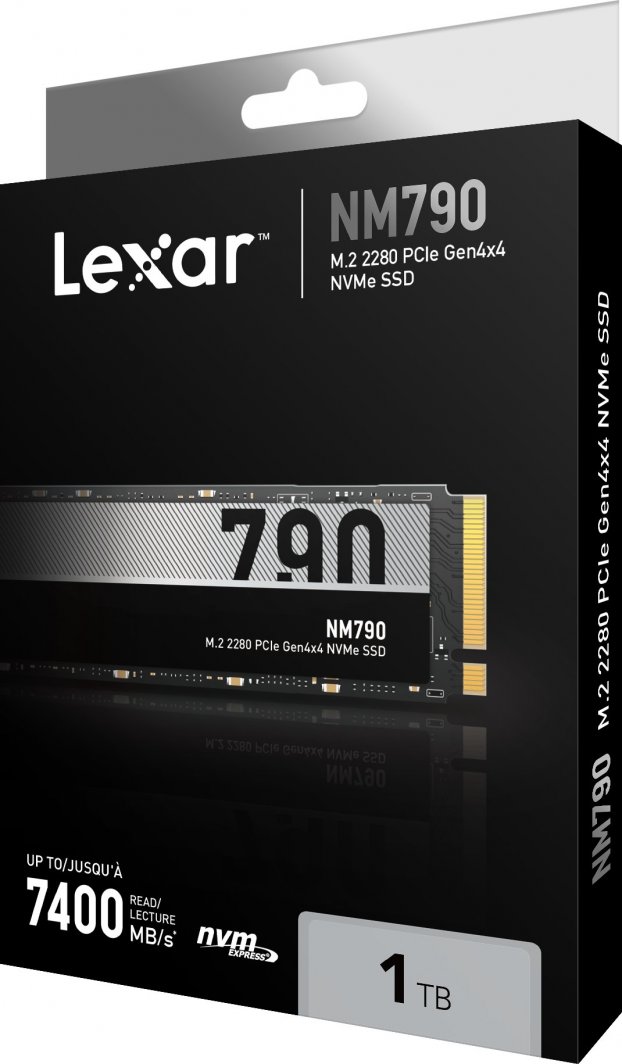 SSD диск Lexar NM790, 1TB, M.2 2280 PCI-E x4 Gen4 NVMe