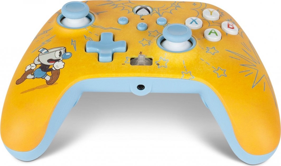 Kontroller PowerA XS Enhanced Cuphead, me kabllo, i verdhë