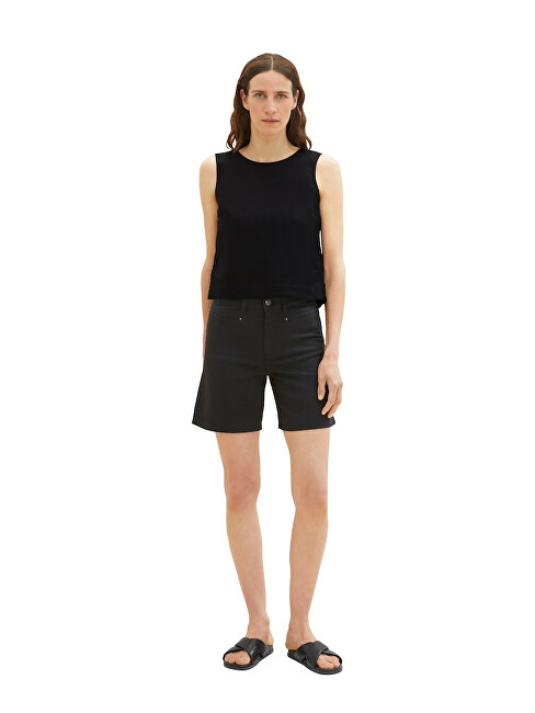 Pantallona të shkurtë Tom Tailor Loose Fit, të zi
