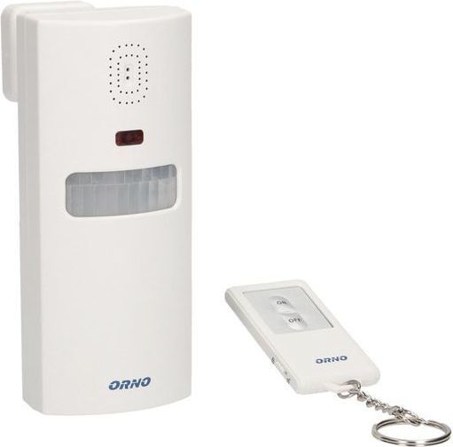 Alarm sigurie Orno, me sirenë dhe telekomandë, 30m, 100dB, i bardhë