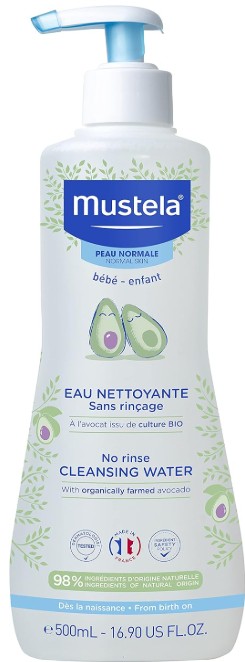 Ujë micelar pa shpëlarje për foshnje, Mustela, 500 ml