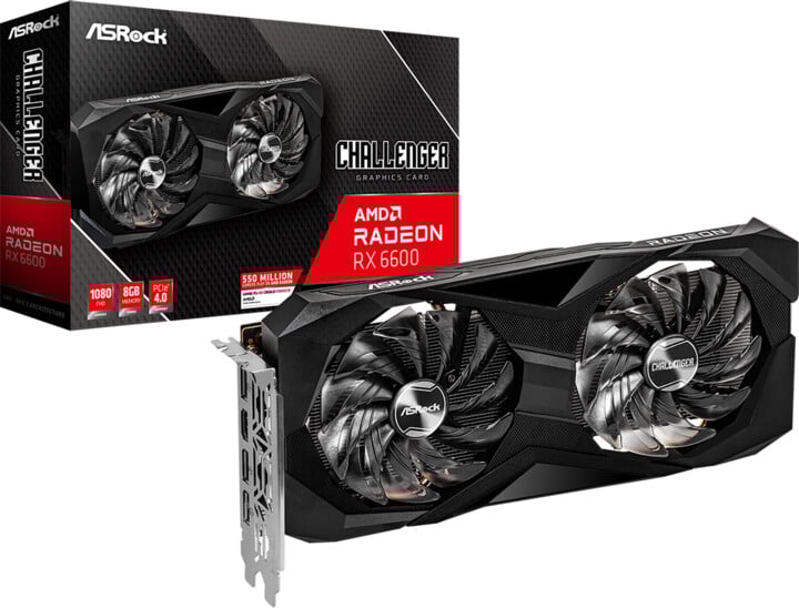 Kartelë grafike ASRock Radeon RX 6600 Challenger D 8GB, 8GB GDDR6
