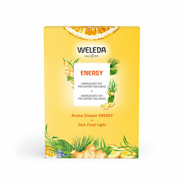 Weleda Energy Set, Стимулирачки гел за туширање 200 мл + Хидратантен и негувачки крем