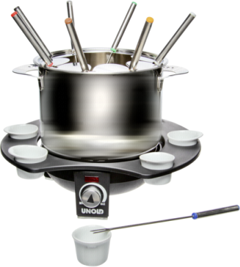 Set për fondue Unold, i argjendtë