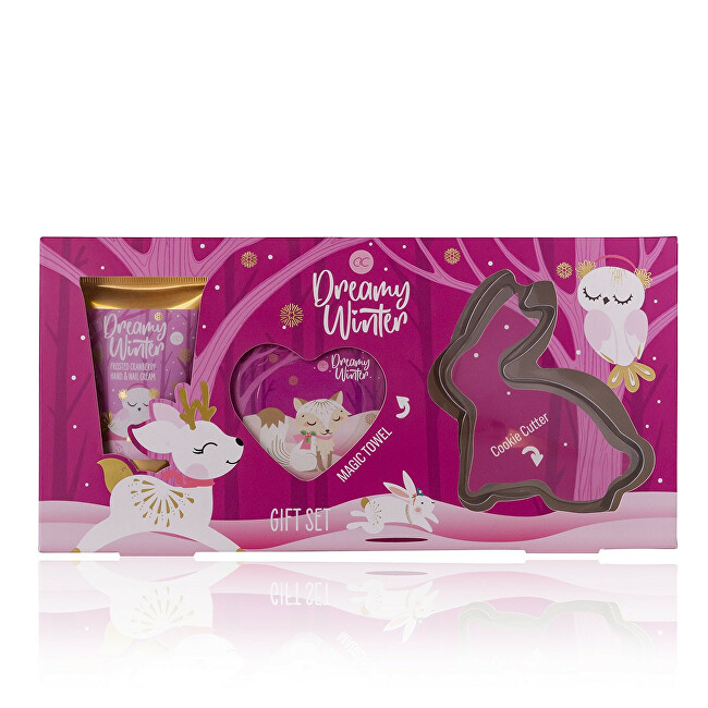Set Accentra Dreamy Winter, krem pёr duar dhe thonj 50 ml + peshqir Magic + prerёse pёr biskota
