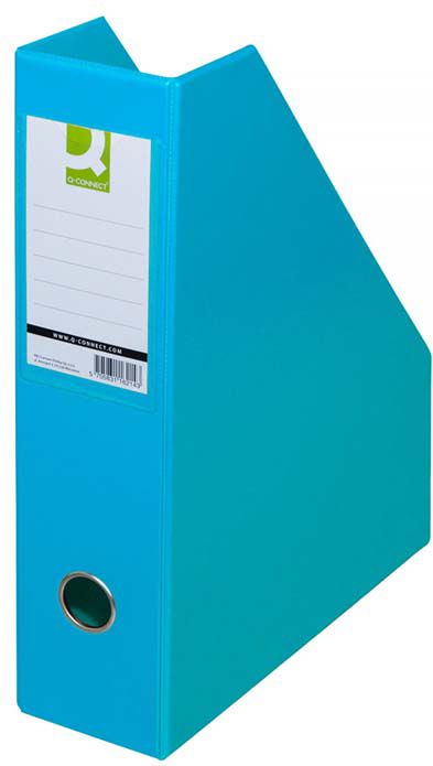Mbajtës për dokumenta Q-Connect, A4, 76 x 317 x 250 mm, i kaltër i hapur