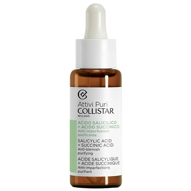 Serum për fytyrë Collistar Attivi Puri Salicylic Acid + Succinic Acid 30 ml