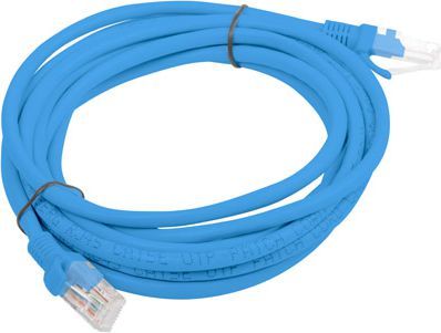 Kabëll Lanberg Patchcord (PCU6-10CC-0500-B), Cat6, 5m, e kaltër