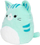 Lodër prej pellushi Squishmallows Kocka - Corinna, 20 cm, e gjelbër / kaltër
