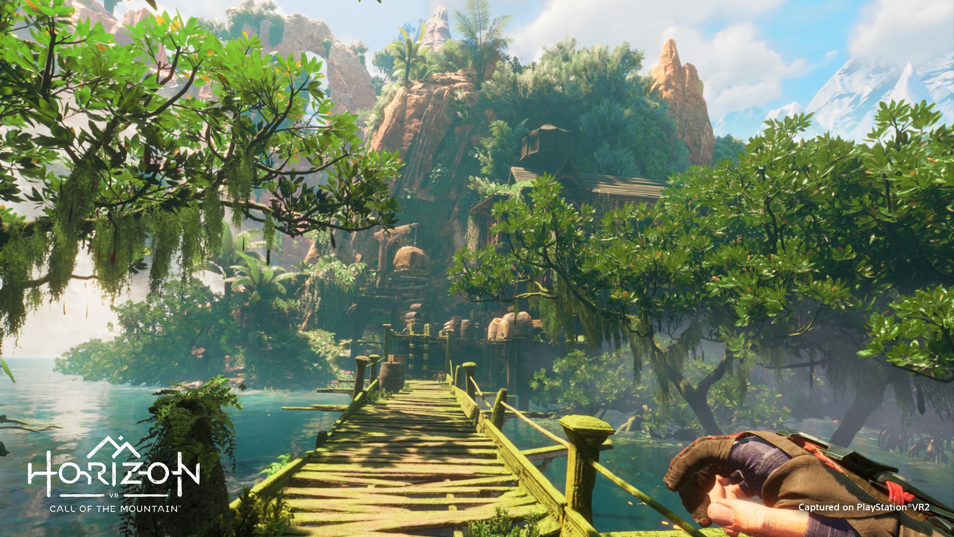 Set PlayStation VR2 dhe Horizon Call of the Mountain, i bardhë