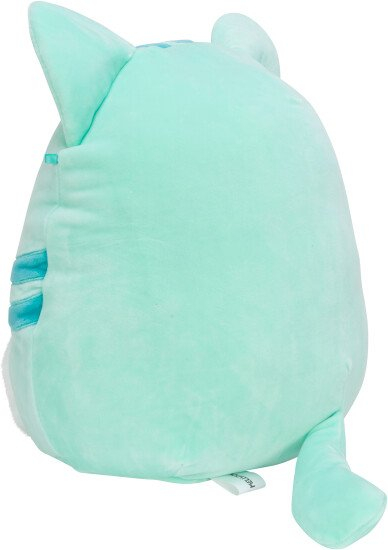 Lodër prej pellushi Squishmallows Kocka - Corinna, 20 cm, e gjelbër / kaltër