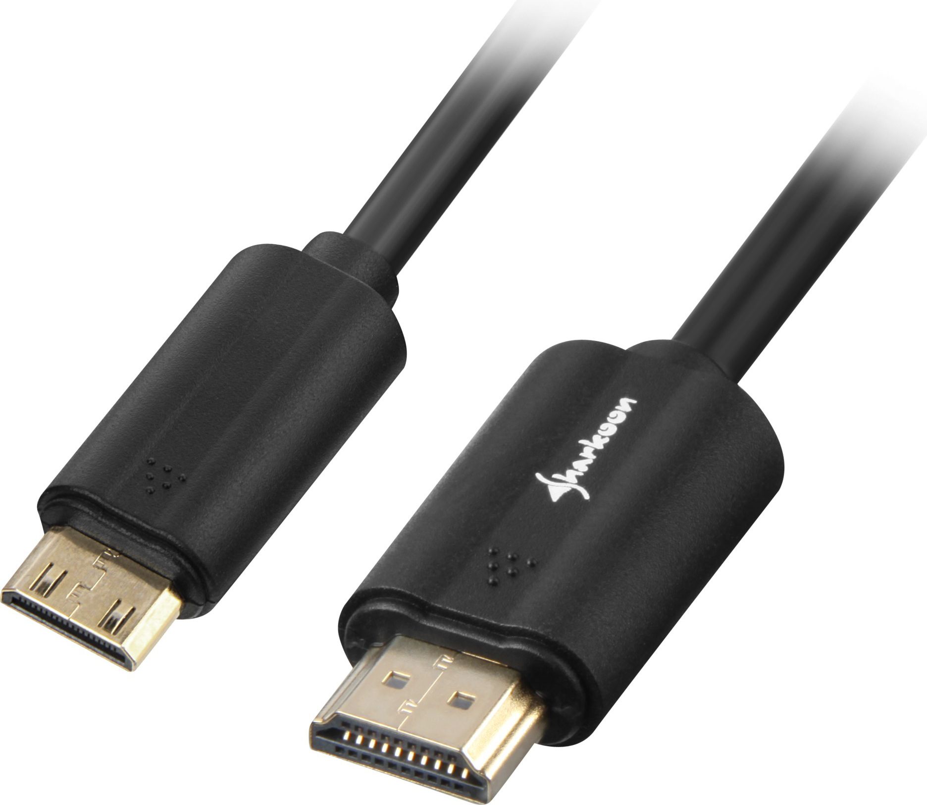Kabllo Sharkoon, Mini HDMI - HDMI, 1m, e zezë 