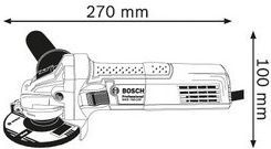 Prerës këndesh Bosch (0.601.394.121),  125mm, GWS 750 S, 750W
