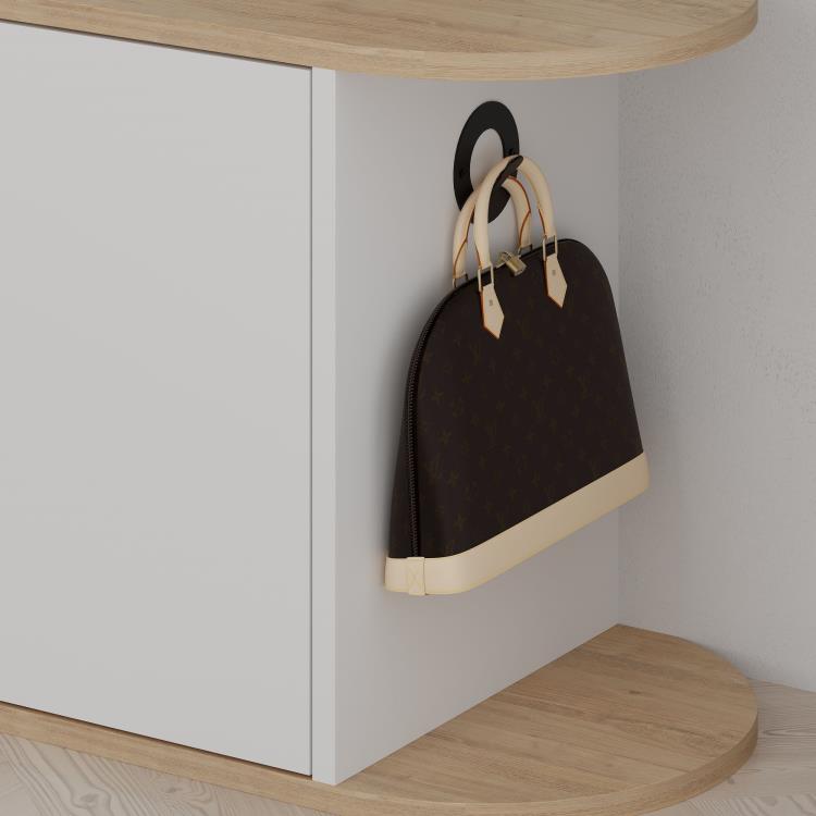 Stol për koridor Decortie Nova 50x104x37cm, kafe e hapur/bardhë