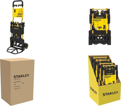 Karrocë transporti Stanley FT585, 137 kg, e verdhë/zezë