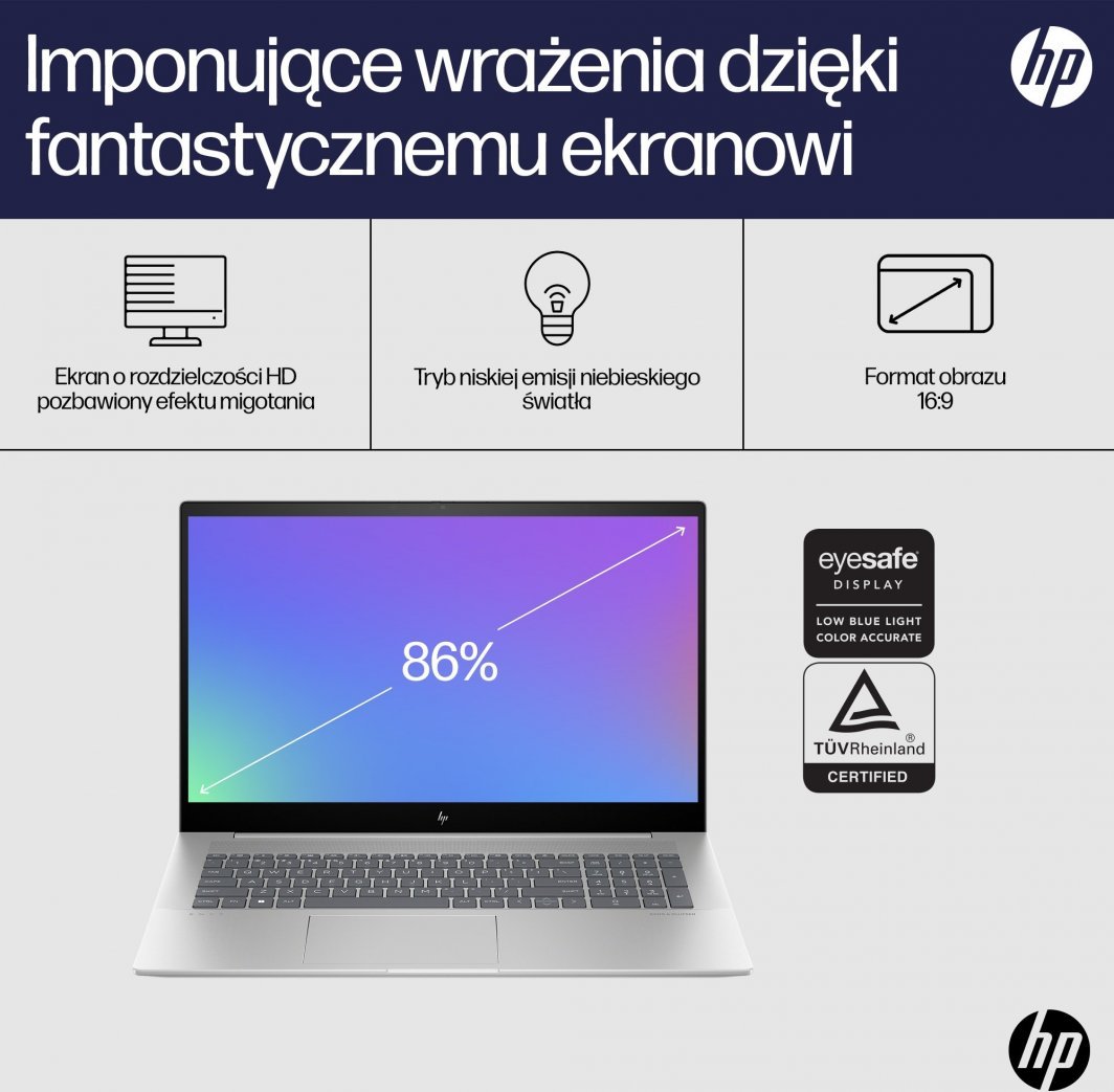Laptop HP Envy 17-cw0229nw, 17.3", Intel Core i5 13500H, 16 GB RAM, 512 GB SSD, i argjendtë