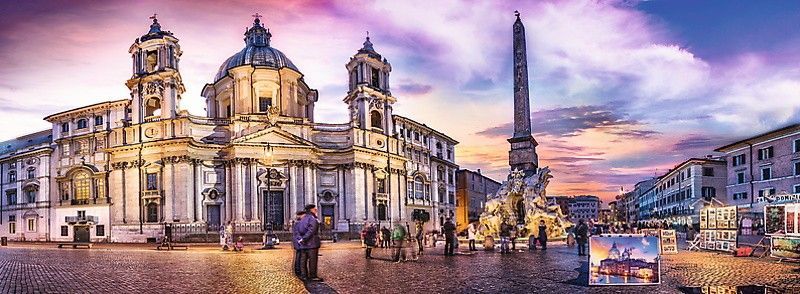 Puzzle Trefl: Piazza Navona, Rome (GXP-645437), 500 elemente