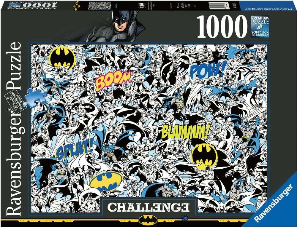 Puzzle Ravensburger: Challenge Batman, 1000 elemente, +12 vjeç