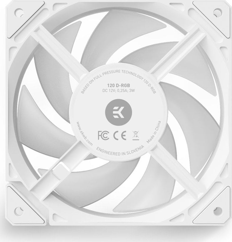 Ладилник EKWB EK-Loop FPT 120 D-RGB, 120 мм, бел