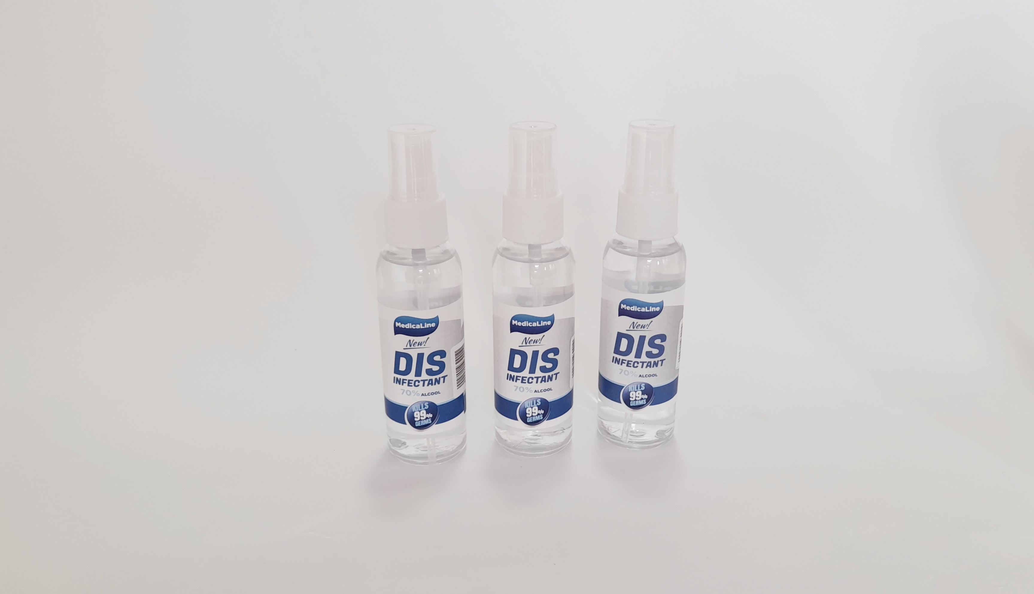 Set 3 dezinfektues 60ml DAE3, alkool etilik 1L, 10 maska