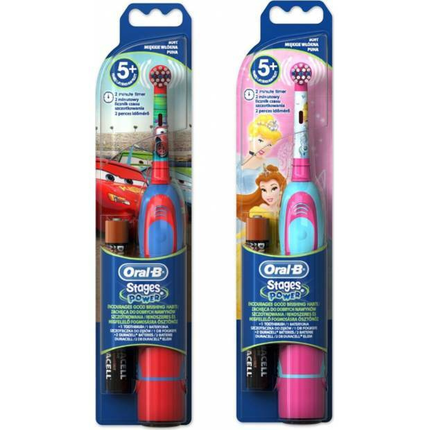 Furçë dhëmbësh për fëmijë ORAL B D 2 KIDS, + kokë zëvendësuese