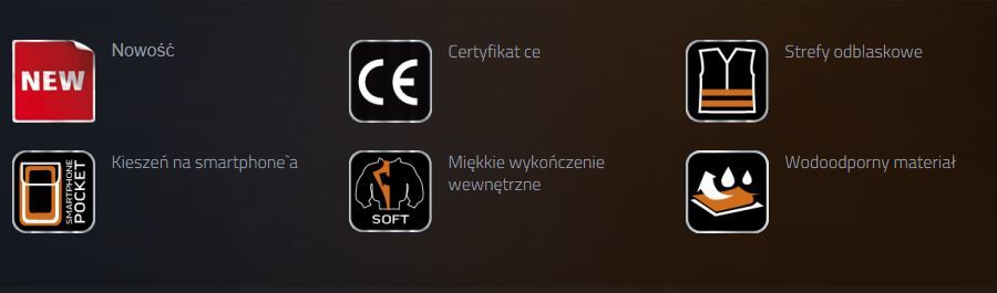 Jelek pune i dyanshëm NEO 81-520-L, L, i zi/gjelbër