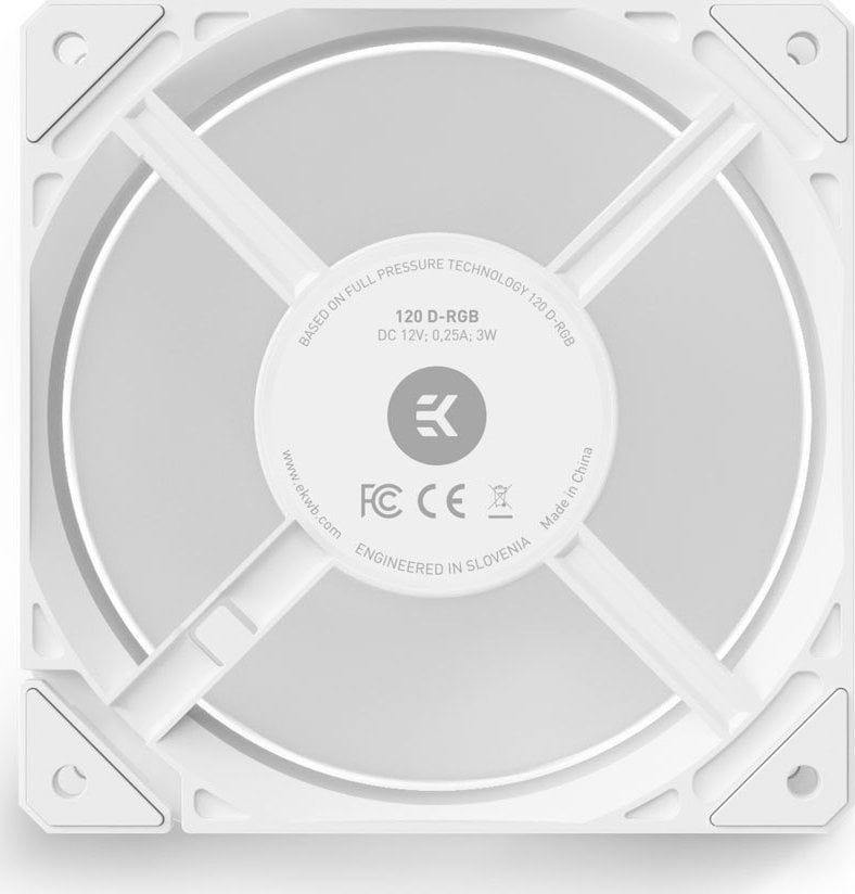 Ладилник EKWB EK-Loop FPT 120 D-RGB, 120 мм, бел