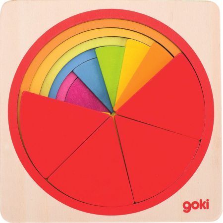 Puzzle me shtresa Goki, 21 elemente, shumëngjyrëshe Puzzle me shtresa Goki, 21 elemente, shumëngjyrëshe