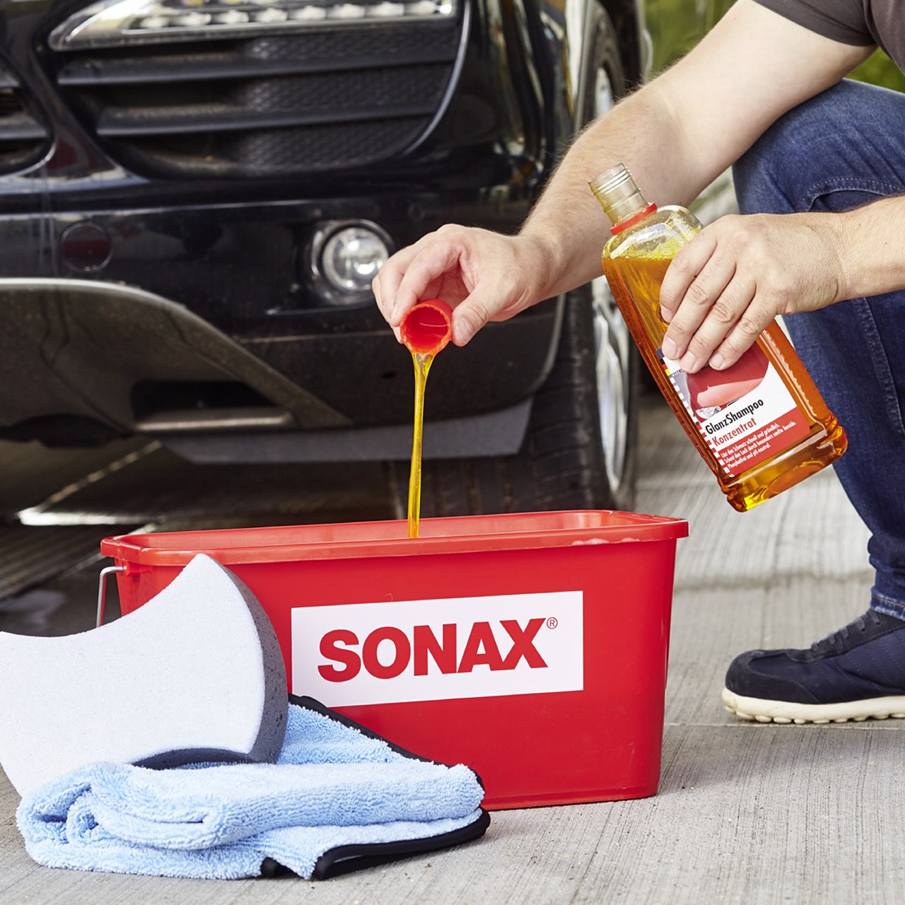 Shampon me shkëlqim për veturë Sonax, 1l